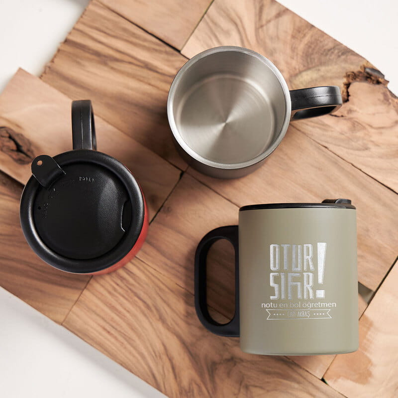 Otur Sıfır Esprili İsme Özel Çelik Bardak Termos