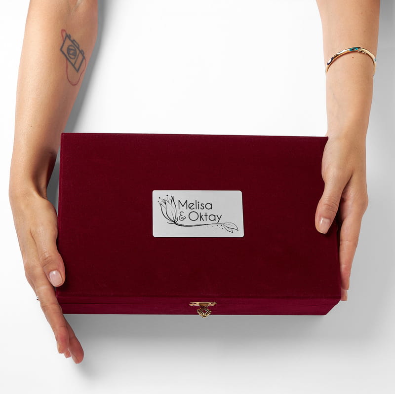 Özel Kutusunda Sevgili İsimli Kahve Fincan Seti