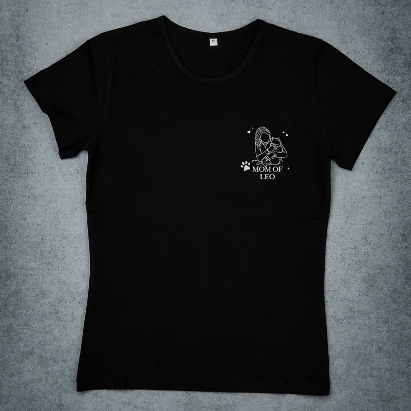 Pati Annelerine Özel Line Art İsimli Tişört