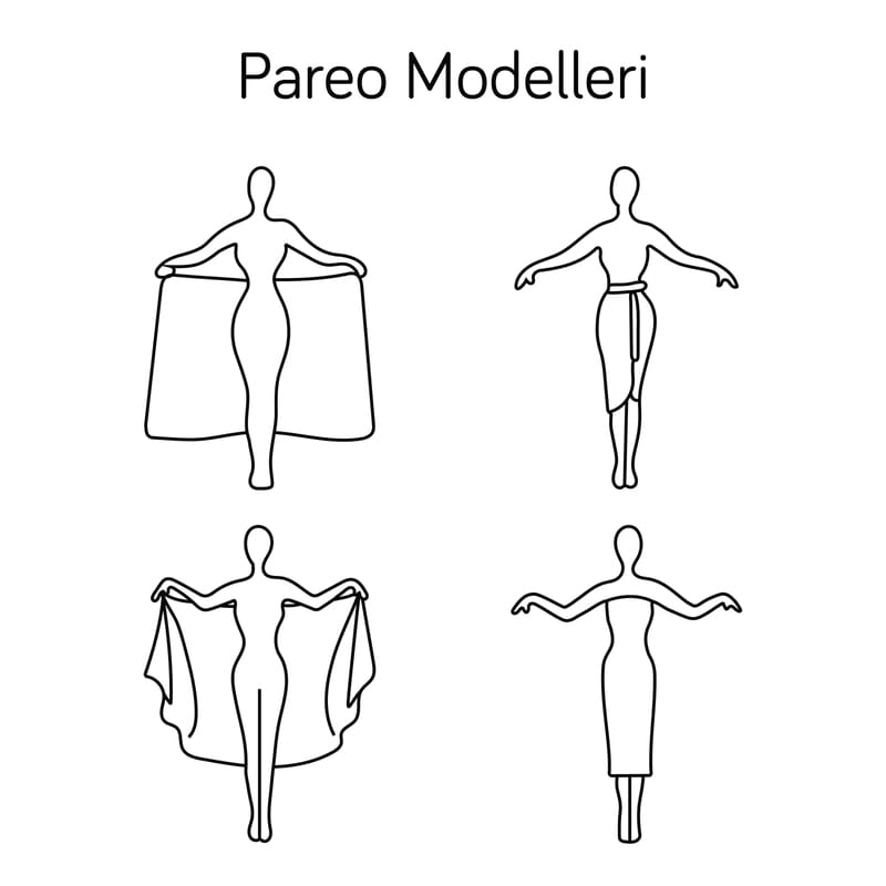 Renkli 4'lü Kadın Şal Seti