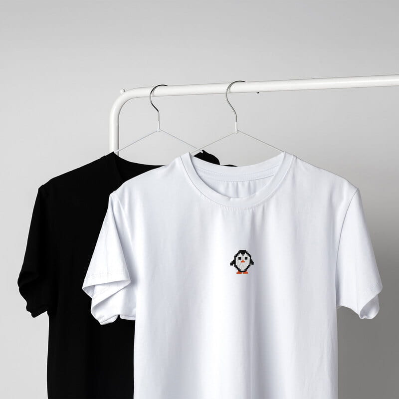 Retro Piksel İconlar Kadın Tişört