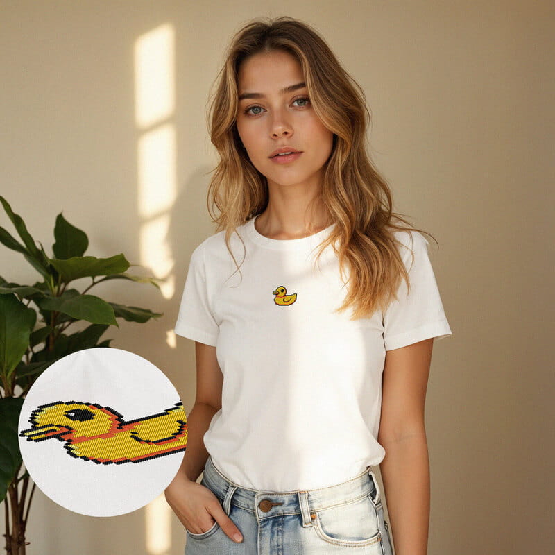 Retro Piksel İconlar Kadın Tişört