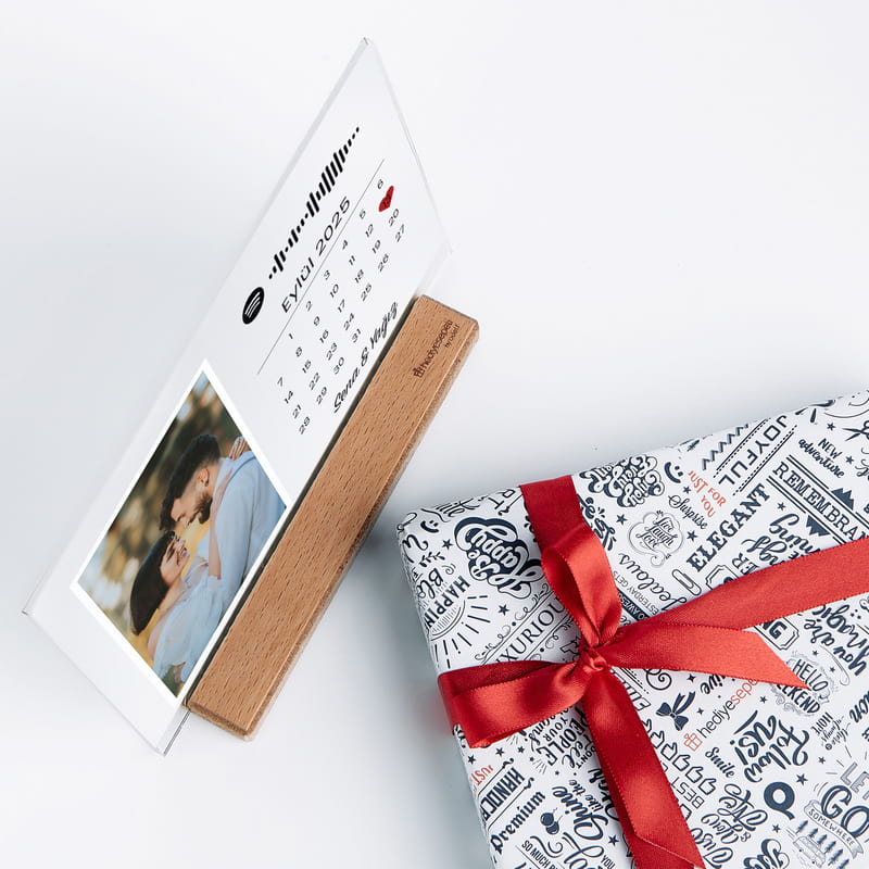 Sevgili Fotoğraf Baskılı Şeffaf Akrilik Plaket