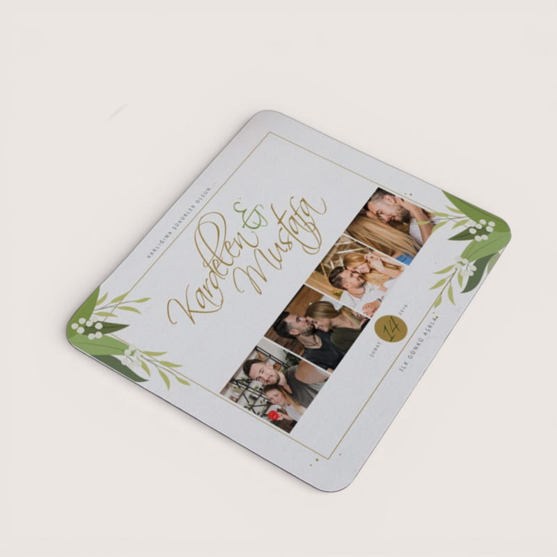 Sevgiliye Hediye Kişiye Özel Fotoğraf Baskılı Mousepad