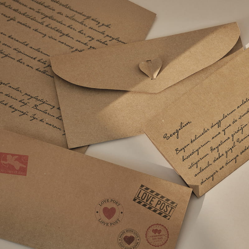 Sevgiliye Mektup - Kişiselleştirilebilir Mesajlı Sevgiliye Özel Romantik Mektup