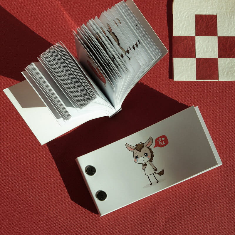 Sevgiliye Özür Dilerim Hareketli Flip book Kitap