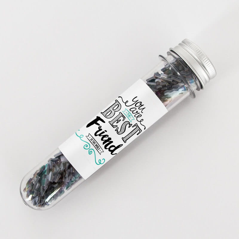 Sıkı Dostlara Hediyelik İsim Yazılı Kapsül Şişeli Mini Puzzle