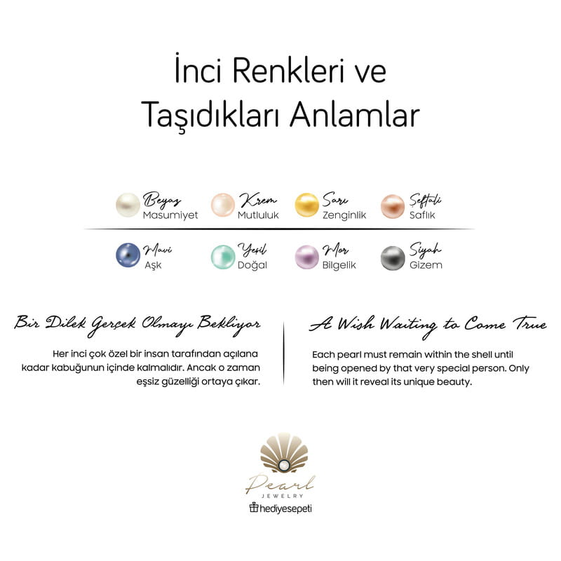 Sonsuz Aşk İncisi Kolye - Çiçek Buketli Zarif Hediye Kutusu