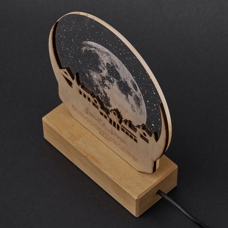 Sonsuz Aşkın Ay Işığı Gece Lambası