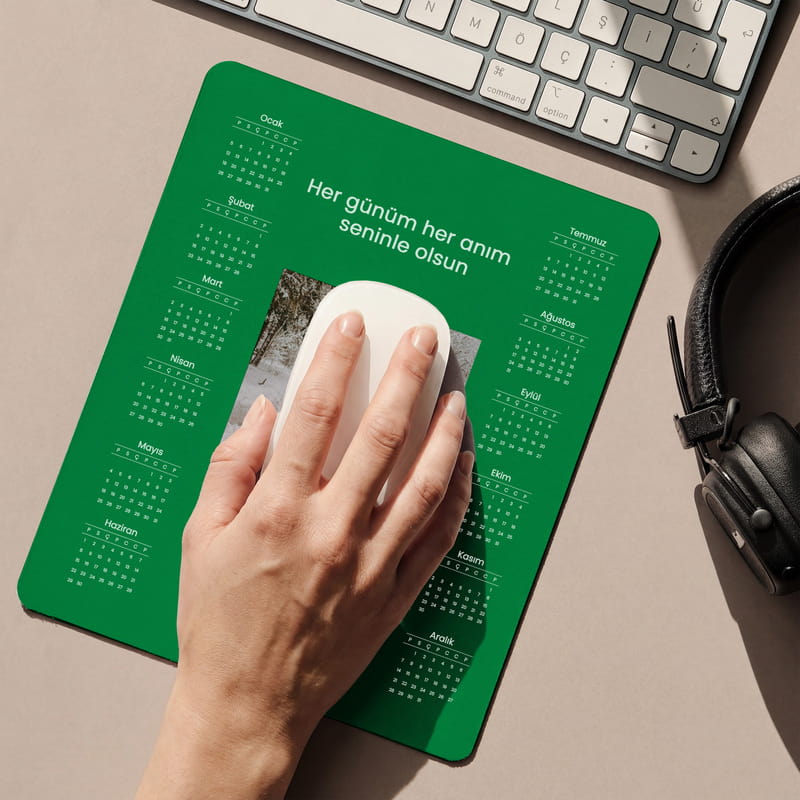 Takvimli Mouse Pad
