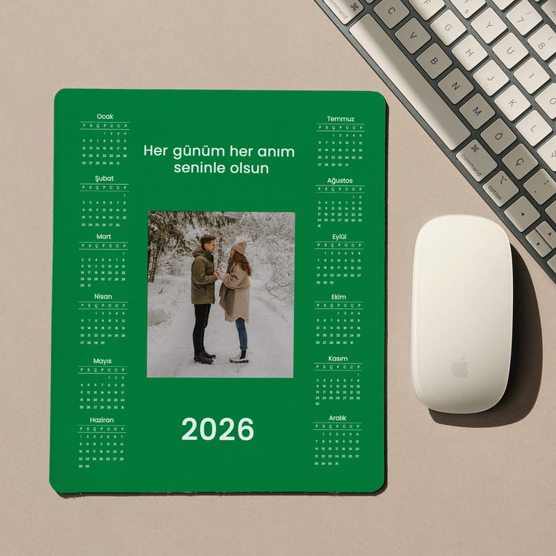 Takvimli Mouse Pad