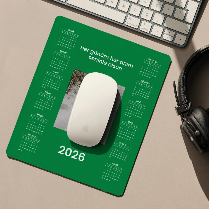 Takvimli Mouse Pad