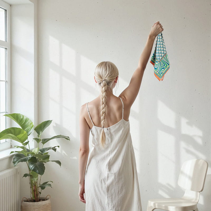 Vintage Esintiler 2'li Fular Seti