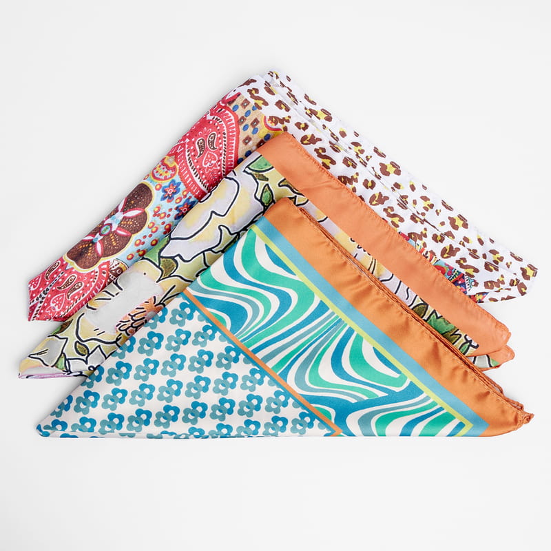 Vintage Esintiler 2'li Fular Seti