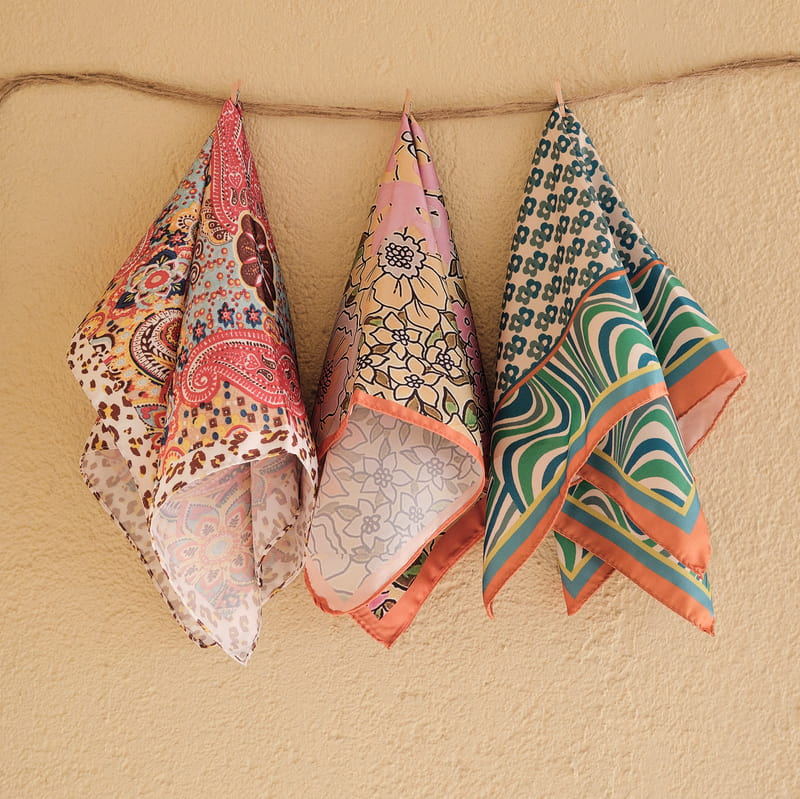 Vintage Esintiler 2'li Fular Seti