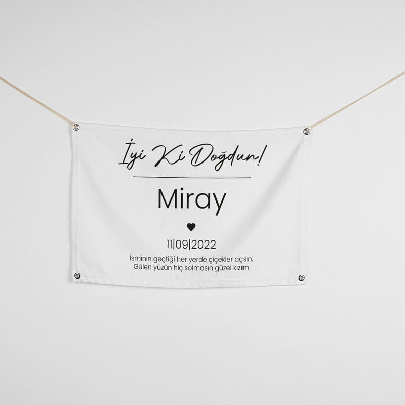 Yeni Yaşa Özel Doğum Günü Pankartı - 45 x 70 cm