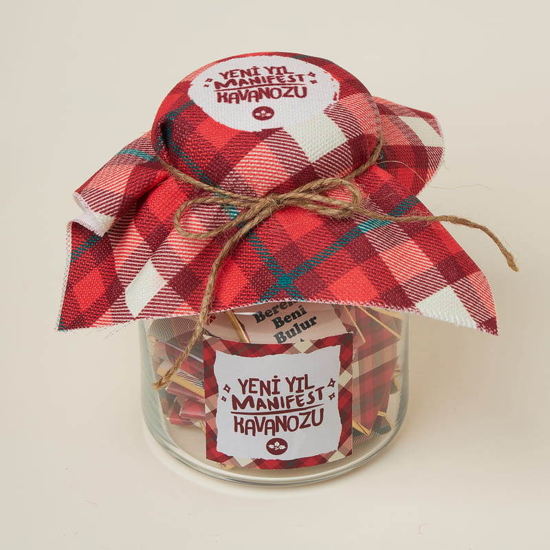 Yeni Yıl Manifest Çikolata Kavanozu