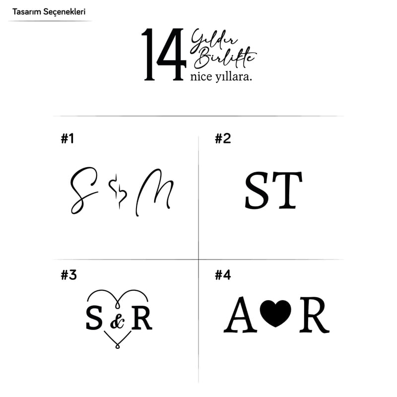 Yıl Dönümü Tarih & Harfli Deri Kemer