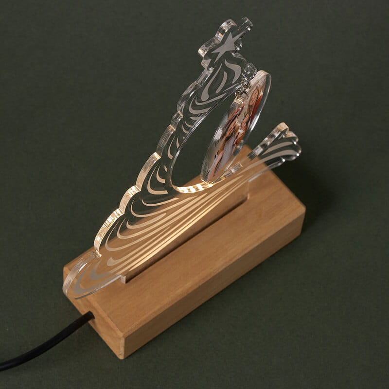 Yılbaşı Hatıra Ağacı Fotoğraflı Led lamba