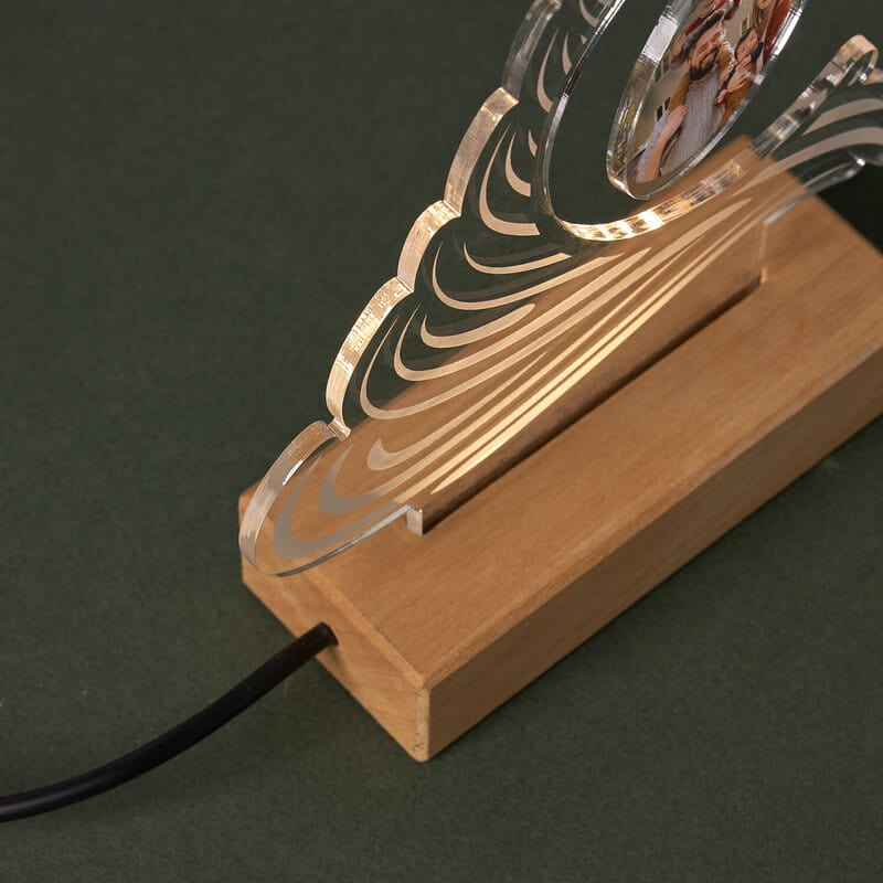 Yılbaşı Hatıra Ağacı Fotoğraflı Led lamba