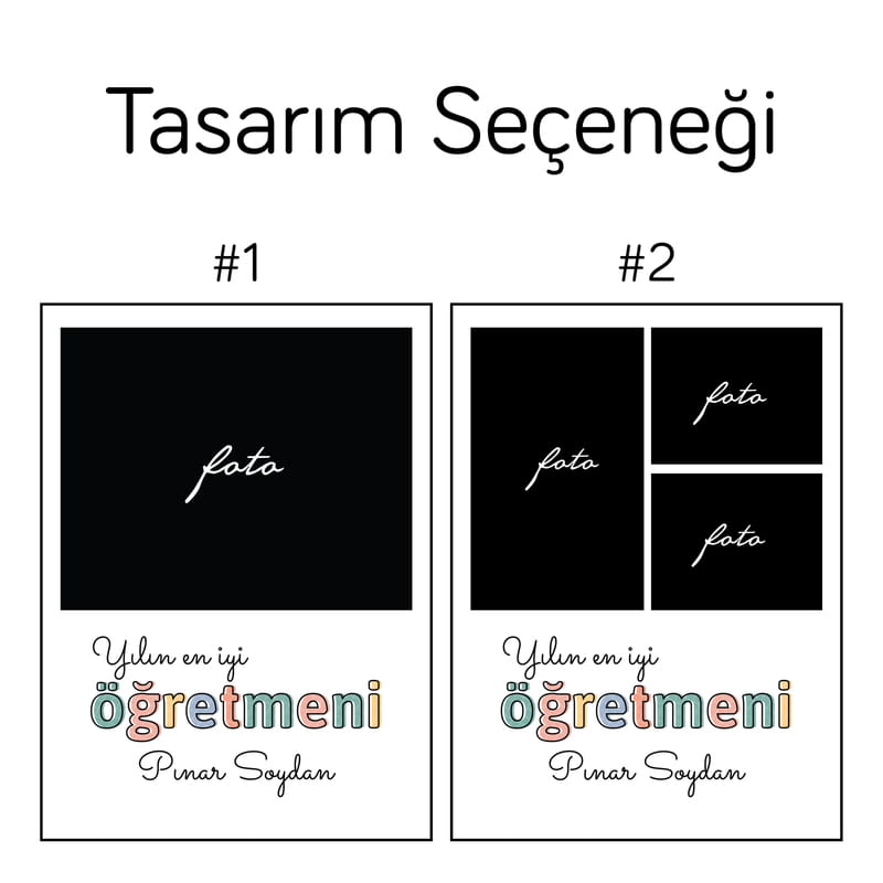 Yılın En İyi Öğretmeni Ahşap Masaüstü Çerçeve