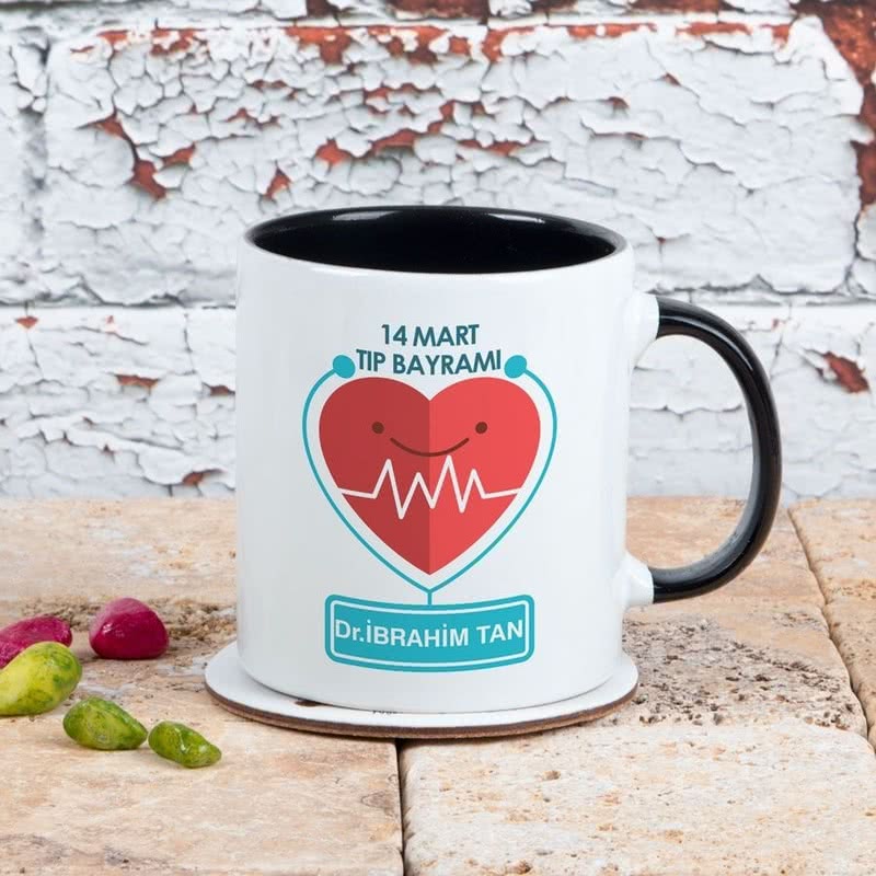 14 Mart Tıp Bayramı Hediyesi Renkli Kupa