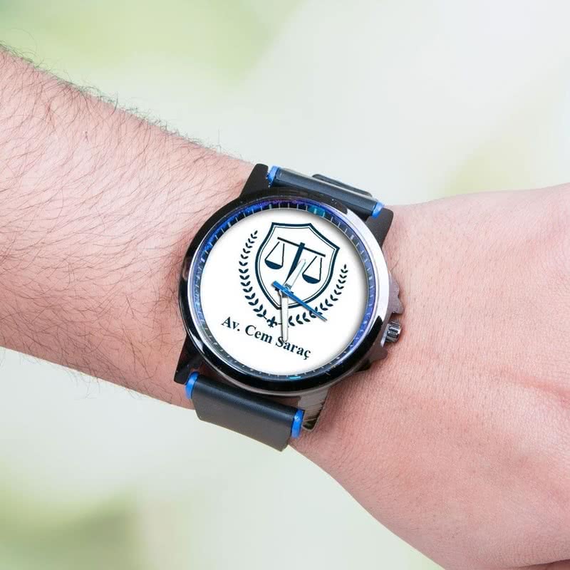 Avukata Hediye Baskılı Kol Saati