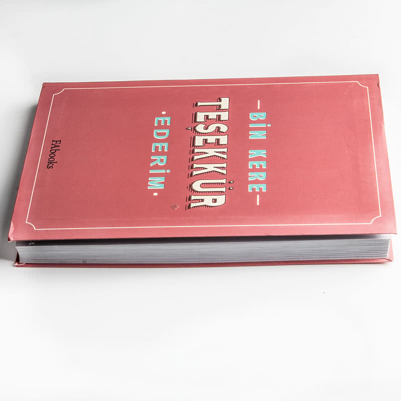 Bin Kere Teşekkür Ederim Yazılı Kitap