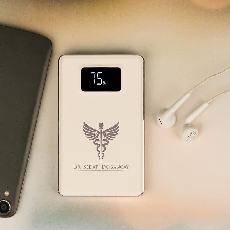 Doktora Hediye İsme Özel Harici Şarj 8000 mAh