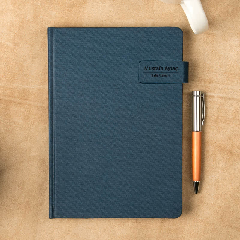 İsim ve Unvan Yazı Kişiye Özel Ajanda