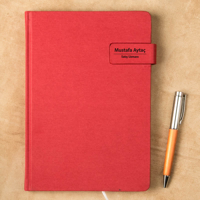 İsim ve Unvan Yazı Kişiye Özel Ajanda