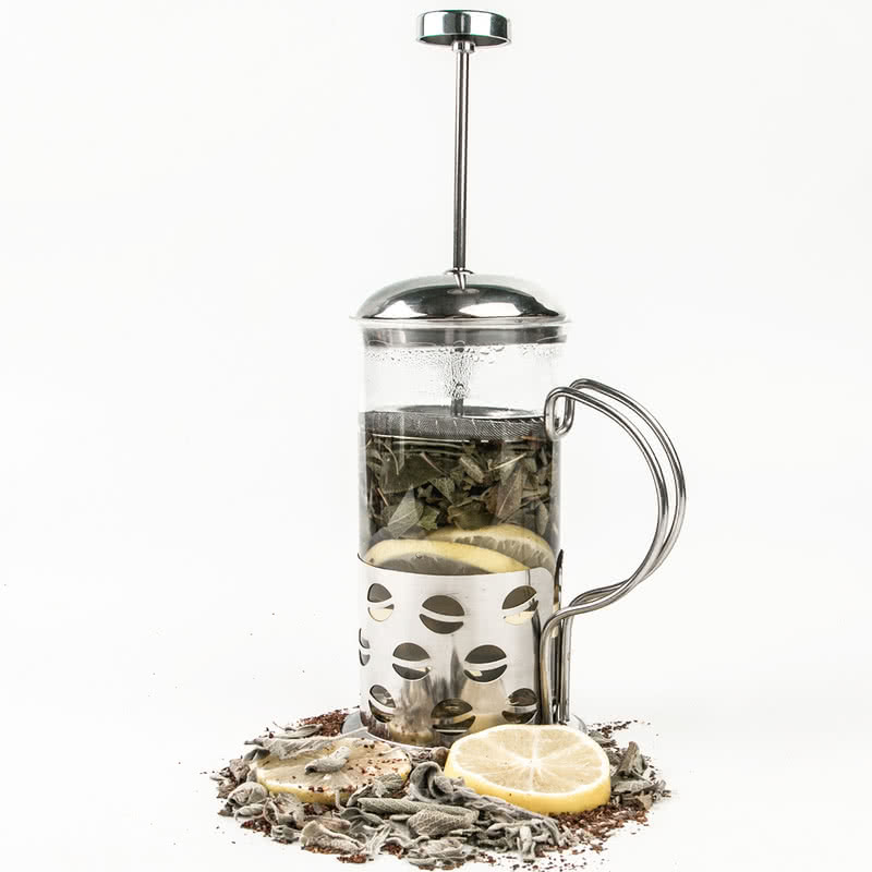 Kişiye Özel Cam French Press Kahve ve Çay Filtresi Hediye Sepeti