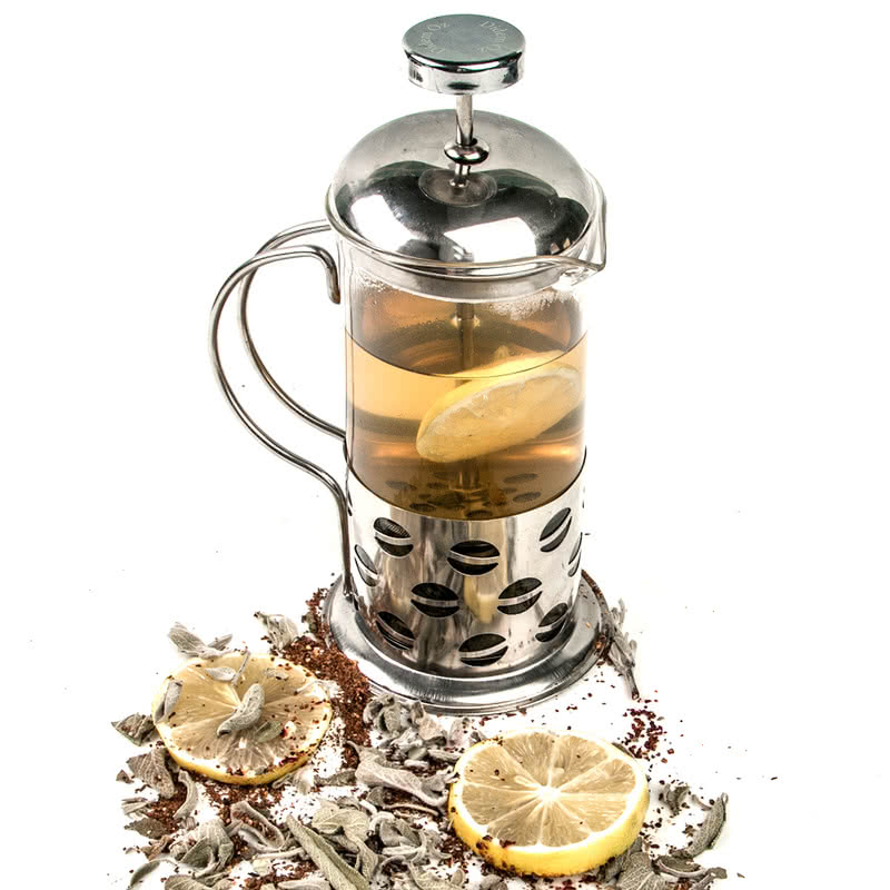 Kişiye Özel Cam French Press Kahve ve Çay Filtresi Hediye Sepeti