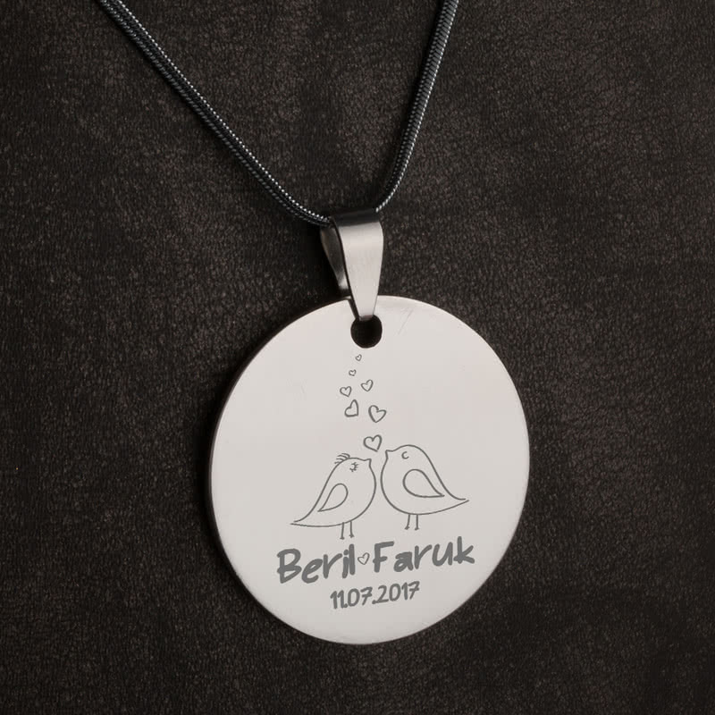 Sevgiliye Hediye Yıldönümüne Özel Metal Kolye