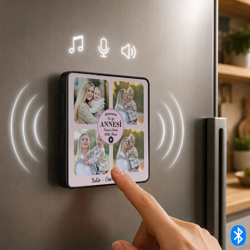 Anne Sevgim Ses Kayıt & MP3 Özellikli Sihirli Magnet