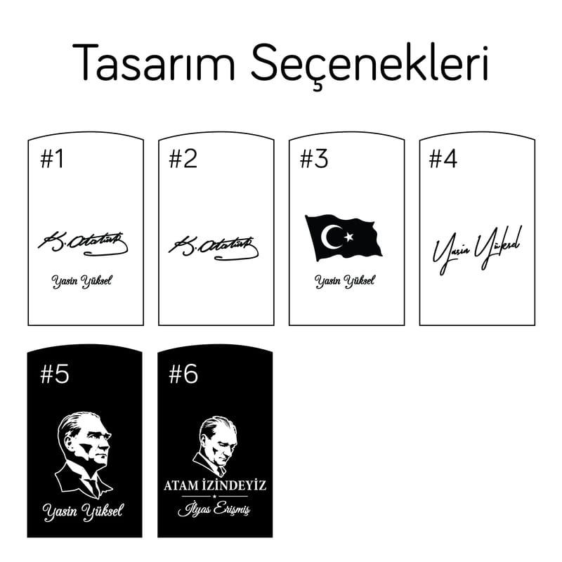 Atatürk Tasarım Seçenekli Metal Gazlı Çakmak