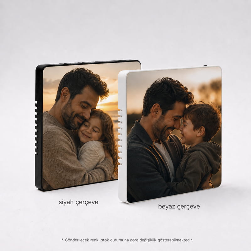 Baba Fotoğraflı Ses Kayıt Müzikli Sihirli Magnet - Bluetooth MP3 Özellikli