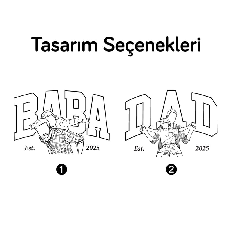 BABA Serisi Bluetooth Hoparlörlü Line Art Fotoğraflı Çelik Termos