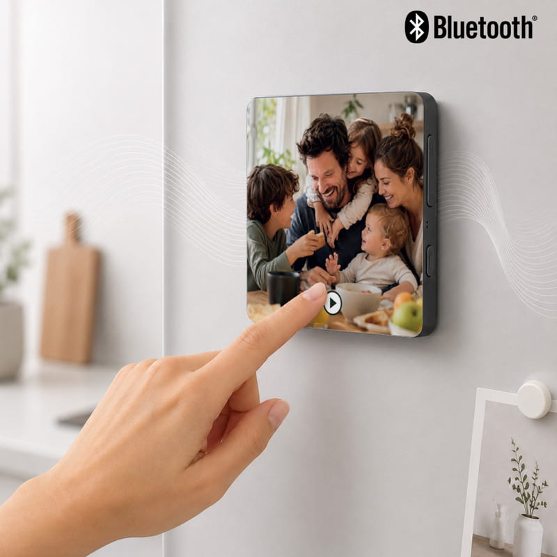 Babaya Hediye Fotoğraflı Sihirli Magnet - Ses Kayıt & MP3 Özellikli