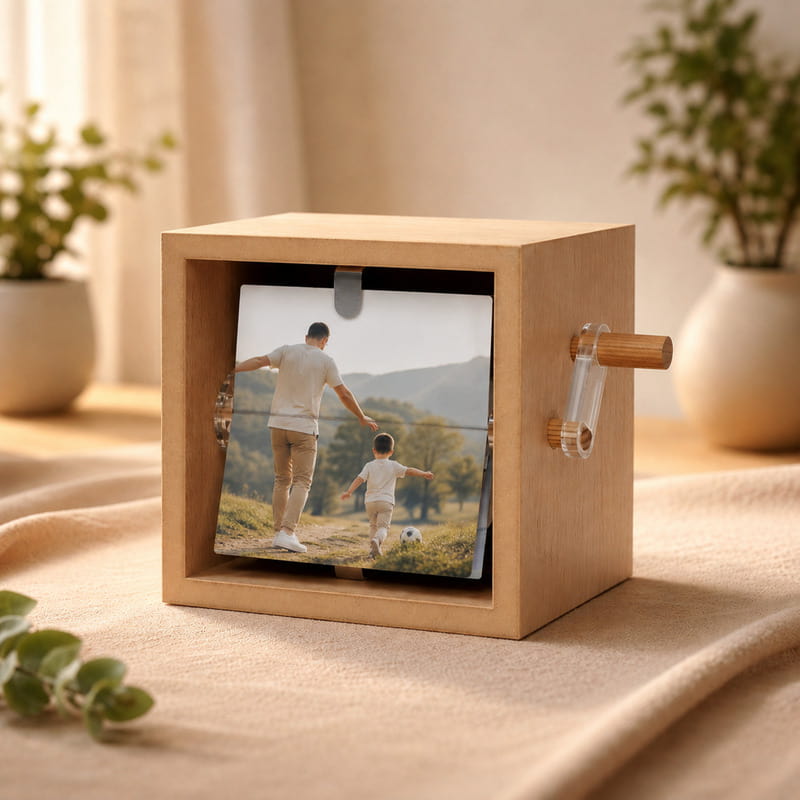 Babaya Özel Mesaj Fotoğraflı Animasyon Flipbox