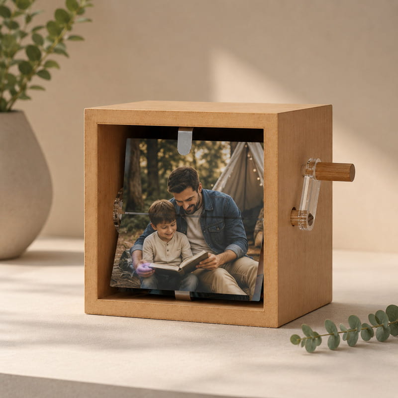 Babaya Özel Mesaj Fotoğraflı Animasyon Flipbox