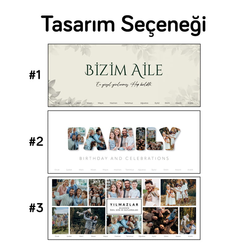Bizim Aile Özel Gün ve Tarihler Pano Çerçeve