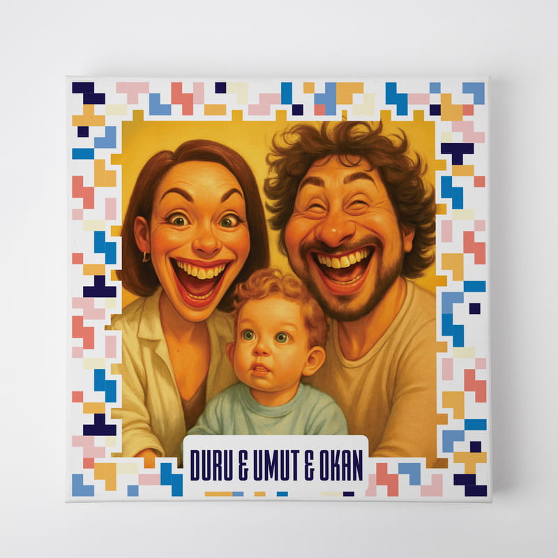 Efekt Seçenekli Kişiye Özel Kutulu Brick Puzzle - 200 Parça