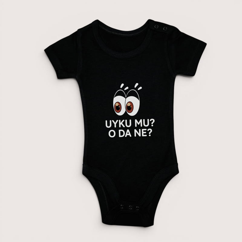 Esprili 3’lü Siyah Bebek Body Seti - Tek Beden 3-6 Ay