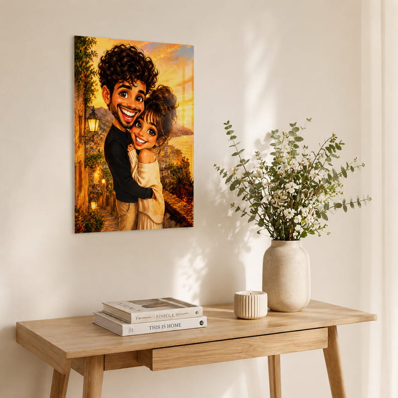 Fotoğrafınıza Özel Cam Duvar Tablosu - 35x50 cm Efekt Seçenekli