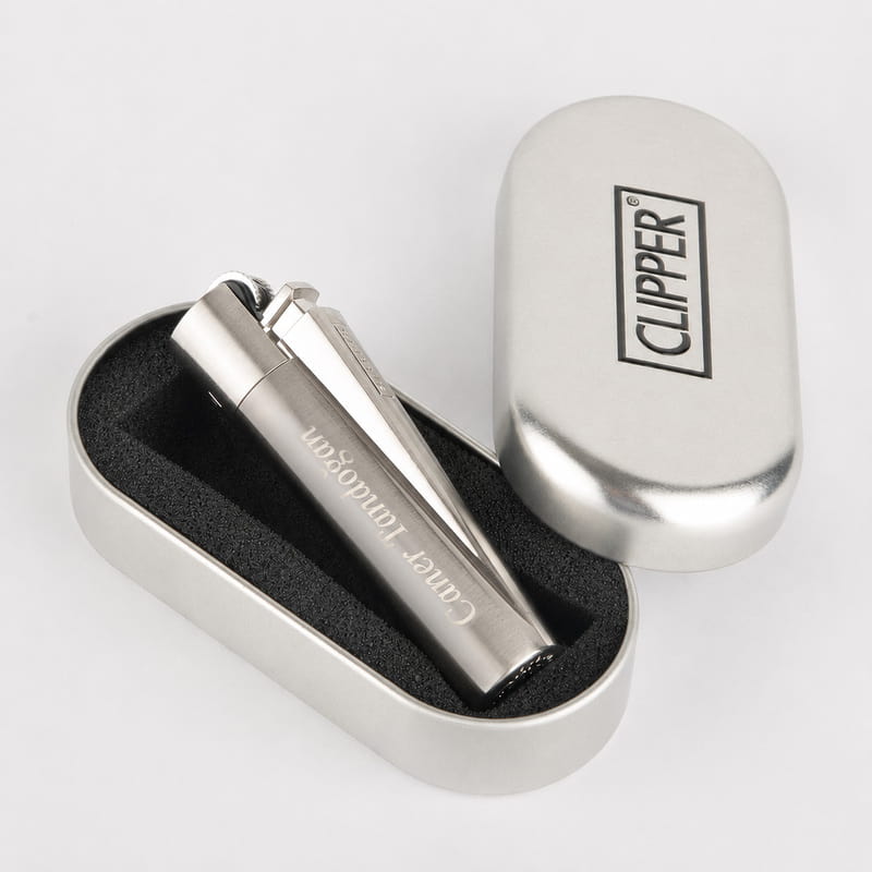 İsim Yazılı Clipper Metal Çakmak