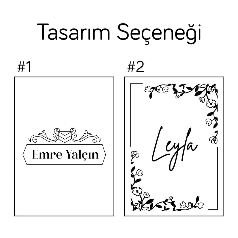 İsim Yazılı Zarif Ayna Anahtarlık