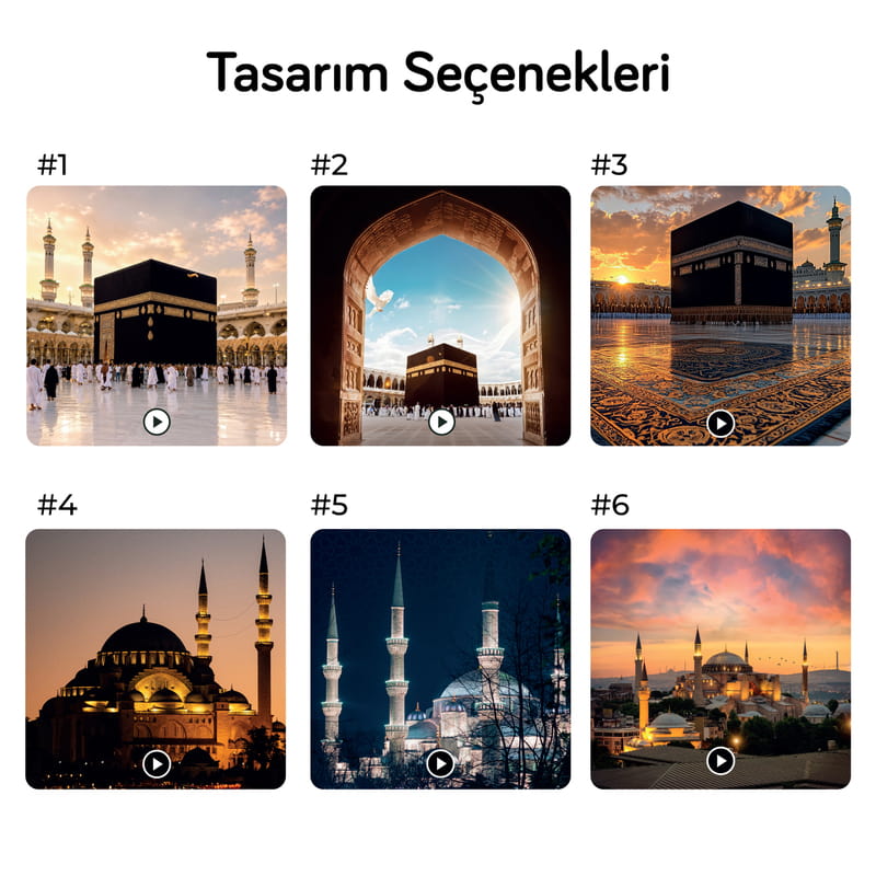 İslami Temalı Bluetooth Hoparlör Özellikli Magnet