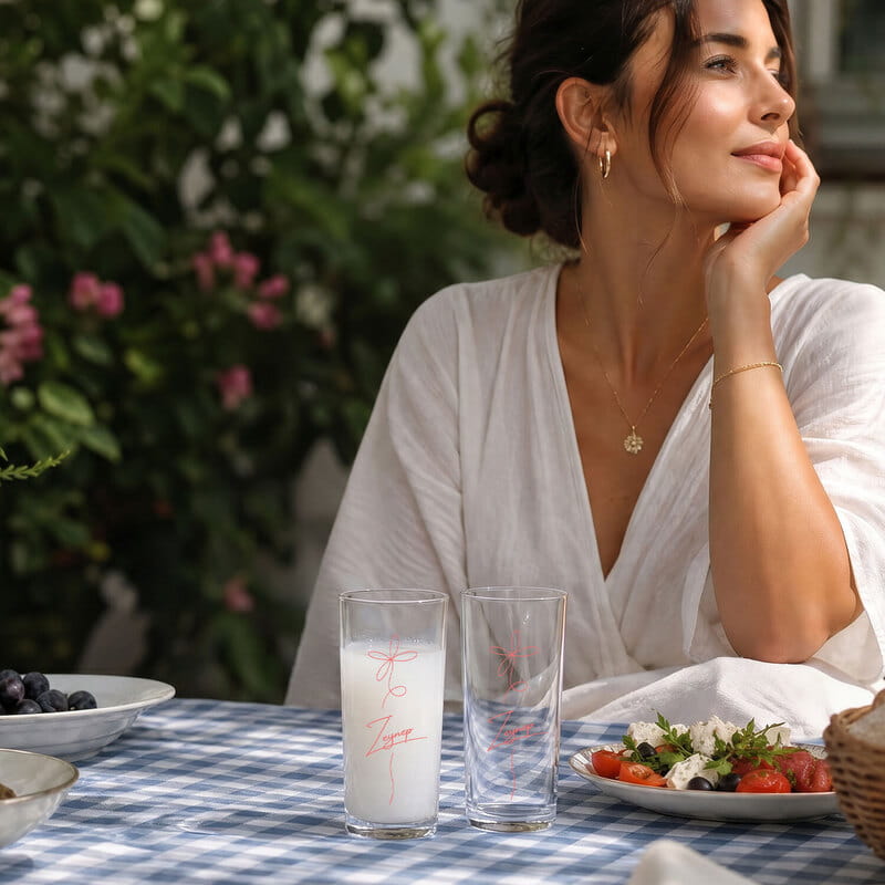İsme Özel 2'li Rakı Kadeh Seti - 8 Tasarım Seçeneği