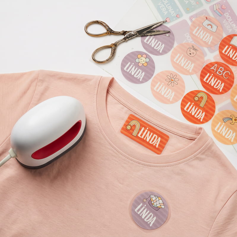 İsme Özel Okul Seti - Matara - Sticker ve Kumaş Baskı Etiketi Seçenekli